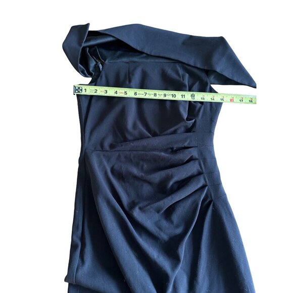 Vince Camuto Ruched Off-The-Shoulder Evening Gown Size 2 With Fold over Detail - Picture 14 of 16